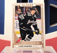 Luke Hughes 2023-24 - O-Pee-Chee Glossy Rookie Series 1 Upper Deck